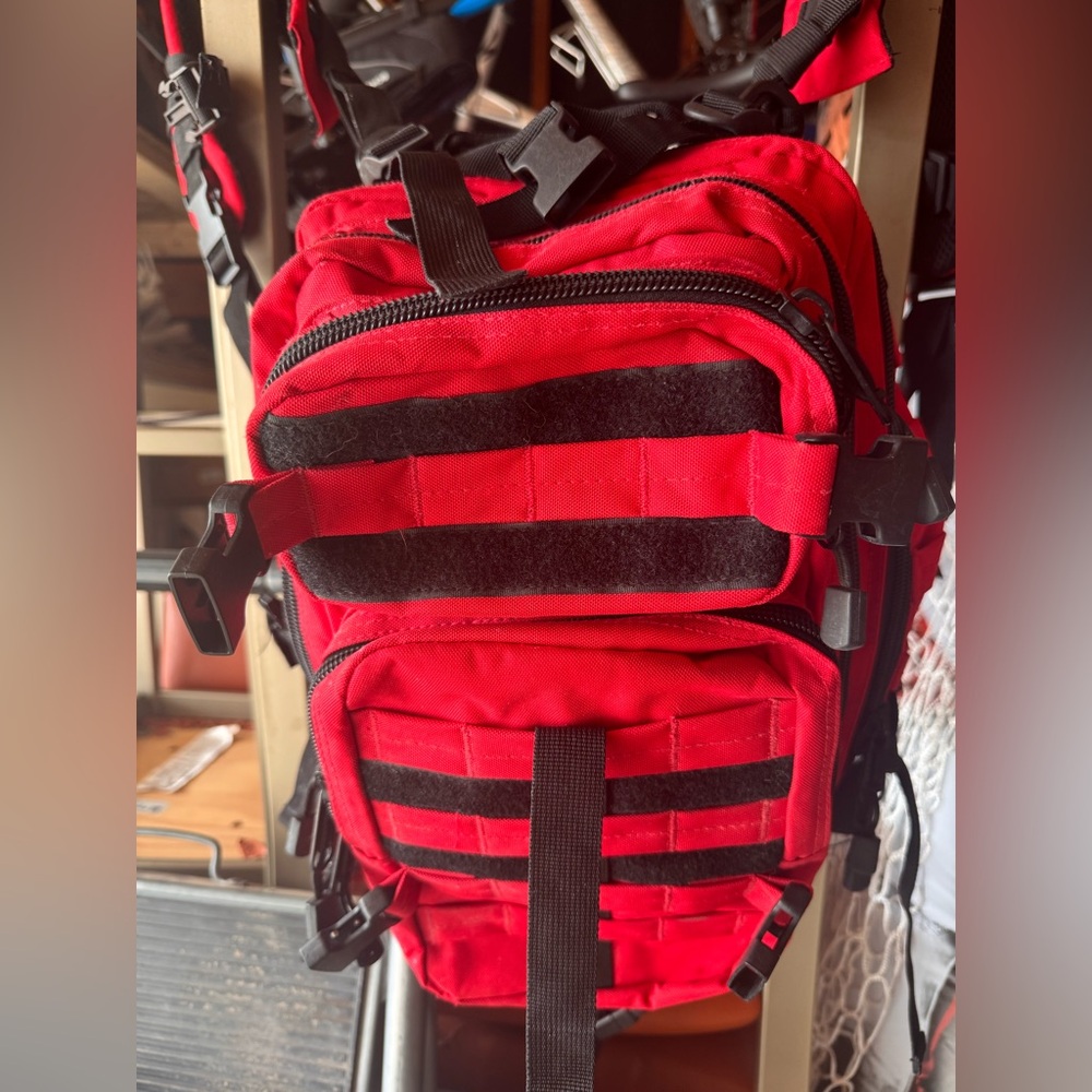 Red Tactical Backpack